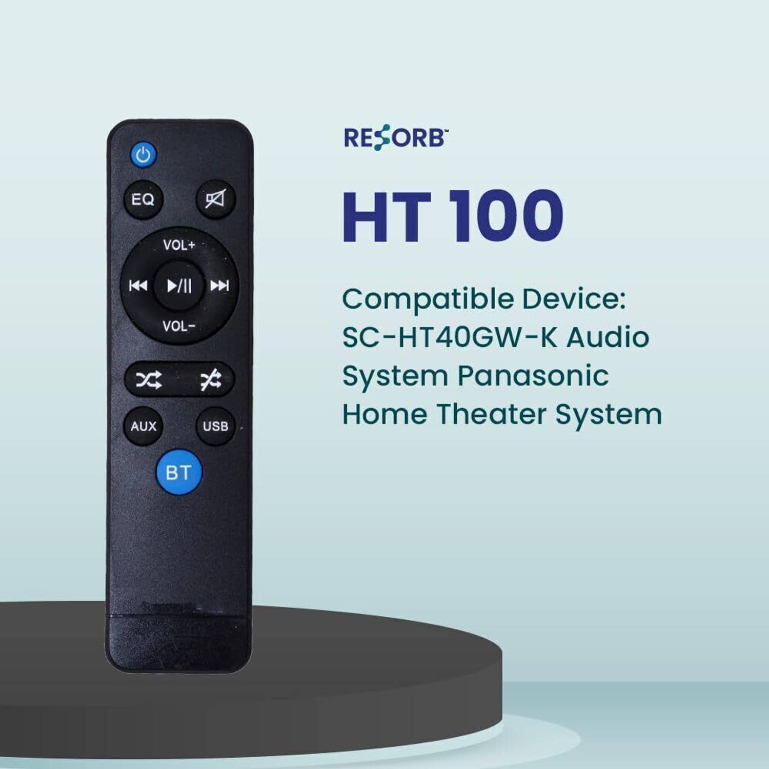 RESORB HT 100 SC-HT40GW-K Audio Home Theater System Remote Contro