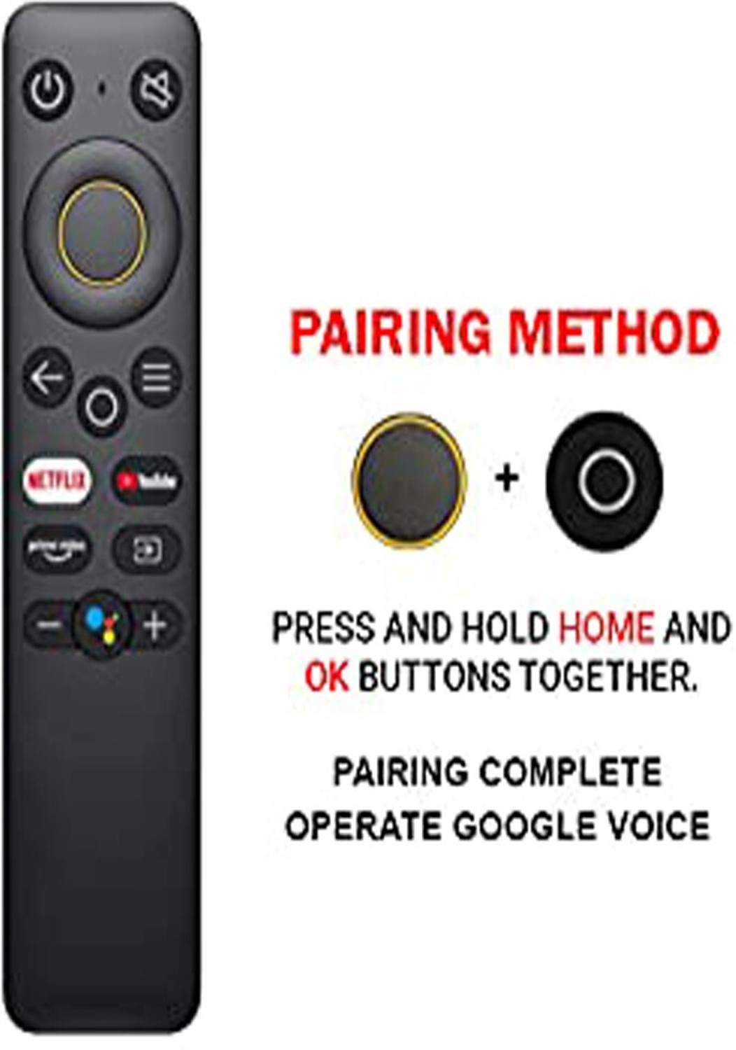 Image of TrustEdge RealMe Smart Tv Remote Netflix /Prime Remote Control with Voice Assistant Realme Remote Controller
