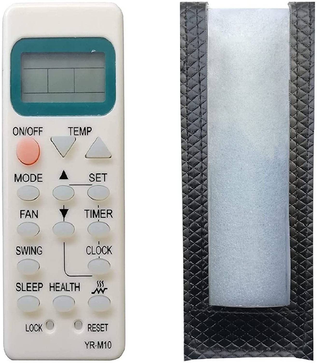 BhalTech VE- 73 PU Leather Case Cover Perfect Fitting Specially Designed Fully Protective (Only Remote Cover) Pls Check Your Remote Dimensions Compatible for HAIER AC Remote Controller