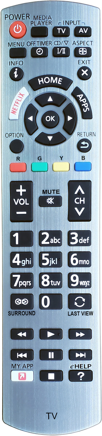 Image of TECVITY Infrared Remote No 1192 IR Replacement of Panasonic LED TV Remote Controller