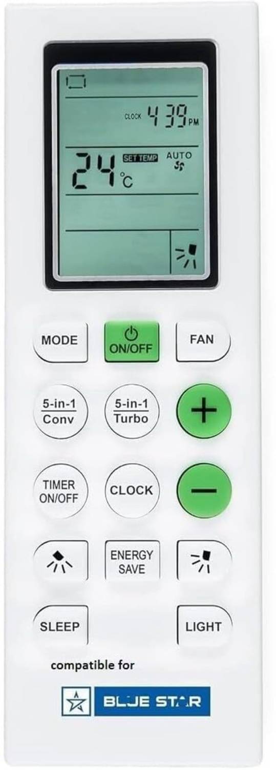 THE BLACK TECH 266 Blues Stars AC 266 Remote Control Long Range & Quick Cooling Access BULE STAR Remote Controller