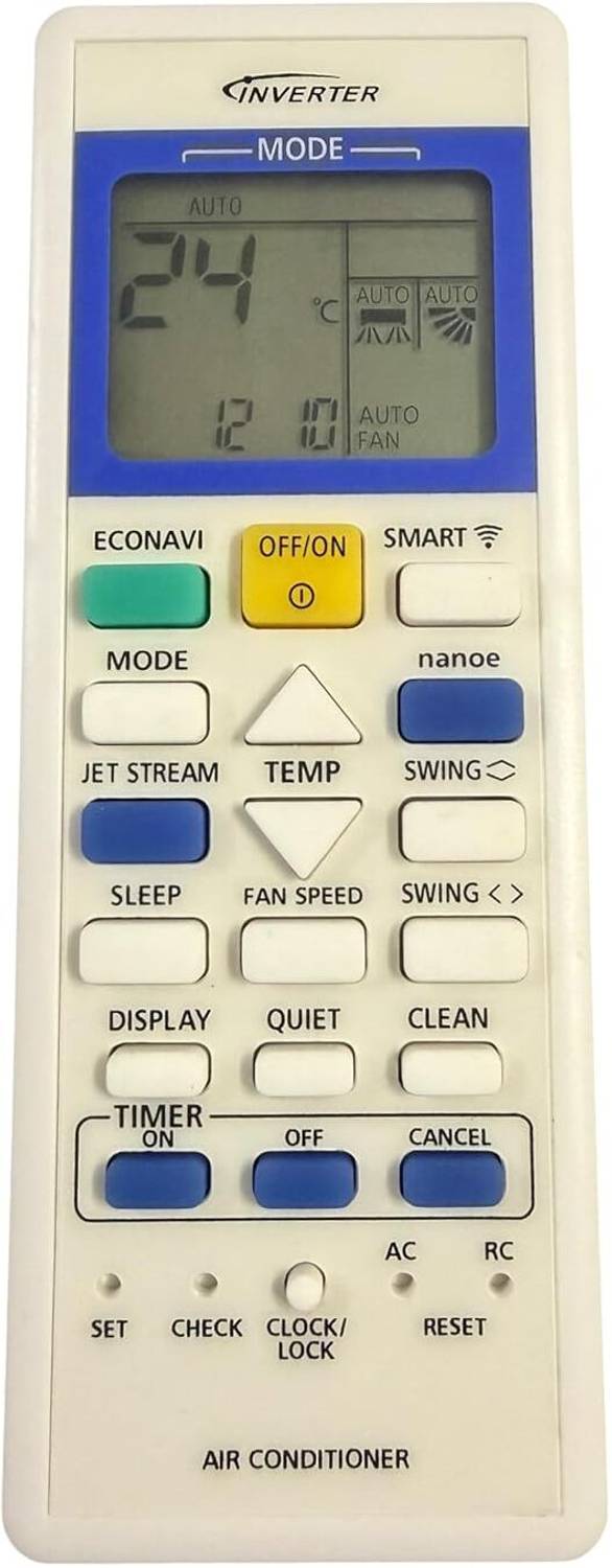 BARBET Compatible For Panasonic 1.5 Ton Remote |157F| Work Only If Old Remote is Same Panasonic Remote Controller