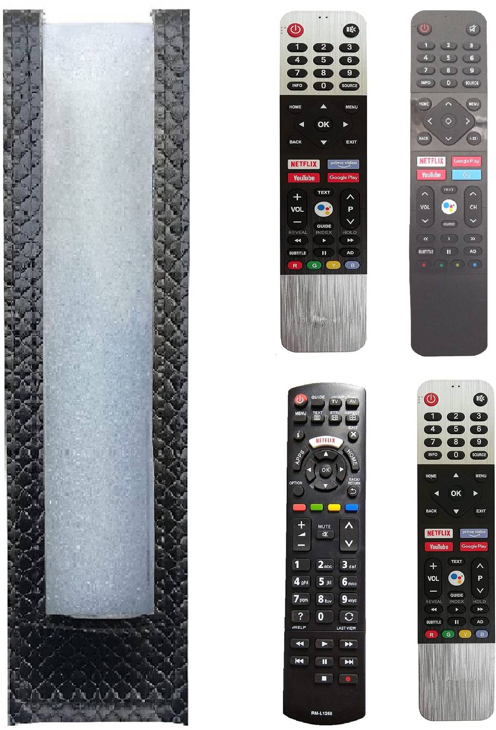 BhalTech VU TV PU Leather Remote Case Cover Perfect Fitting Fully Protective Only Cover Pls Check Your Remote Dimensions Compatible for SKYWORTH Nokia TV Remote Controller