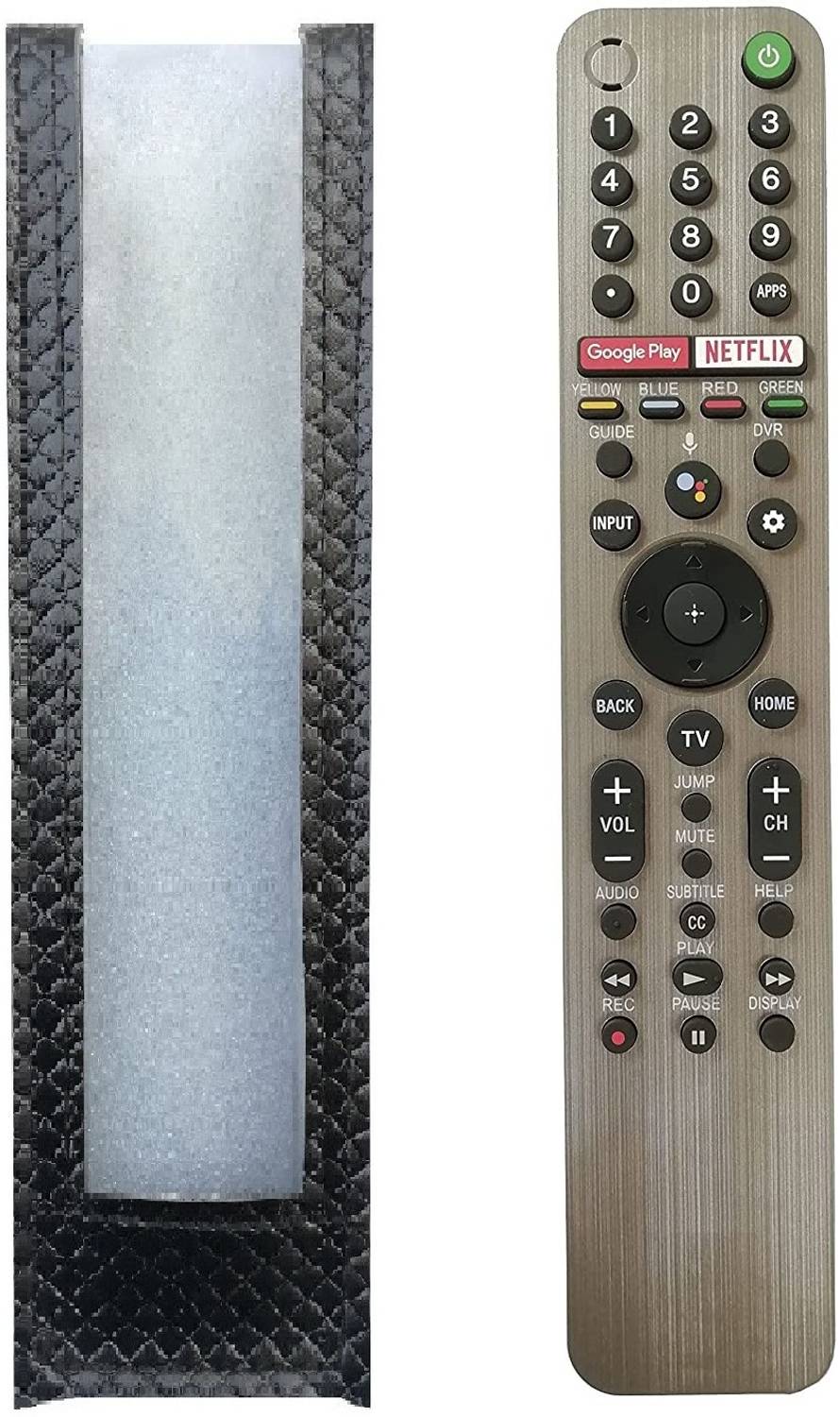 BhalTech Smart TV PU Leather Remote Case Cover Perfect Fitting Fully Protective Only Remote Cover Pls Check Your Remote Dimensions Compatible for Sony (with Voice) Remote Controller