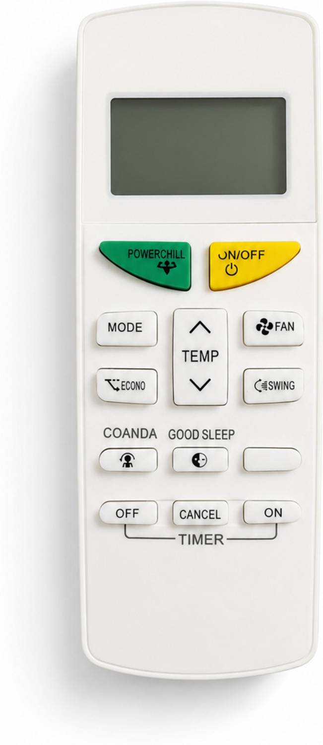 Thunderex Daikin Air Conditioner Remote Compatible with Original ARC484B12 Model 132D Suitable Daikin Remote Controller