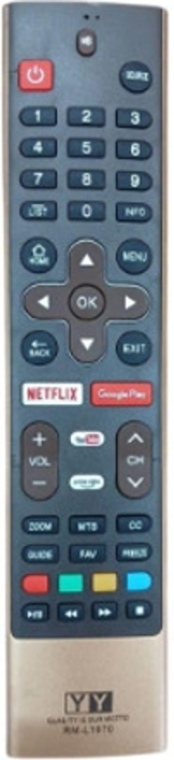 Image of Tke Universal SKYWORTH LED TV Remote. RM-L1670(2002) Universal, Skyworth, Thomson, Onida, Many led Brands, artel, vu Remote Controller