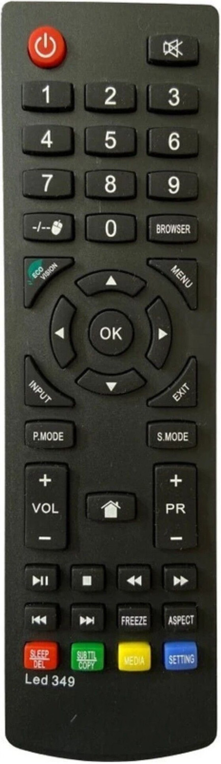 Image of MGGURU LED /LCD TV Remote Controller (Black) LED TV COMPATIBLE REMOTE THOMSON Remote Controller