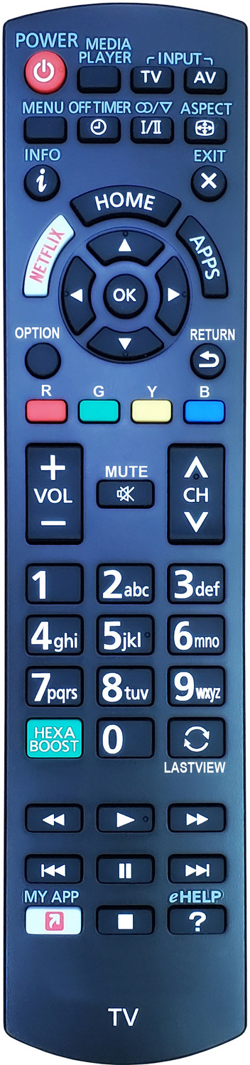 Image of TECVITY Infrared Remote No 1194 IR Replacement of Panasonic LED TV Remote Controller