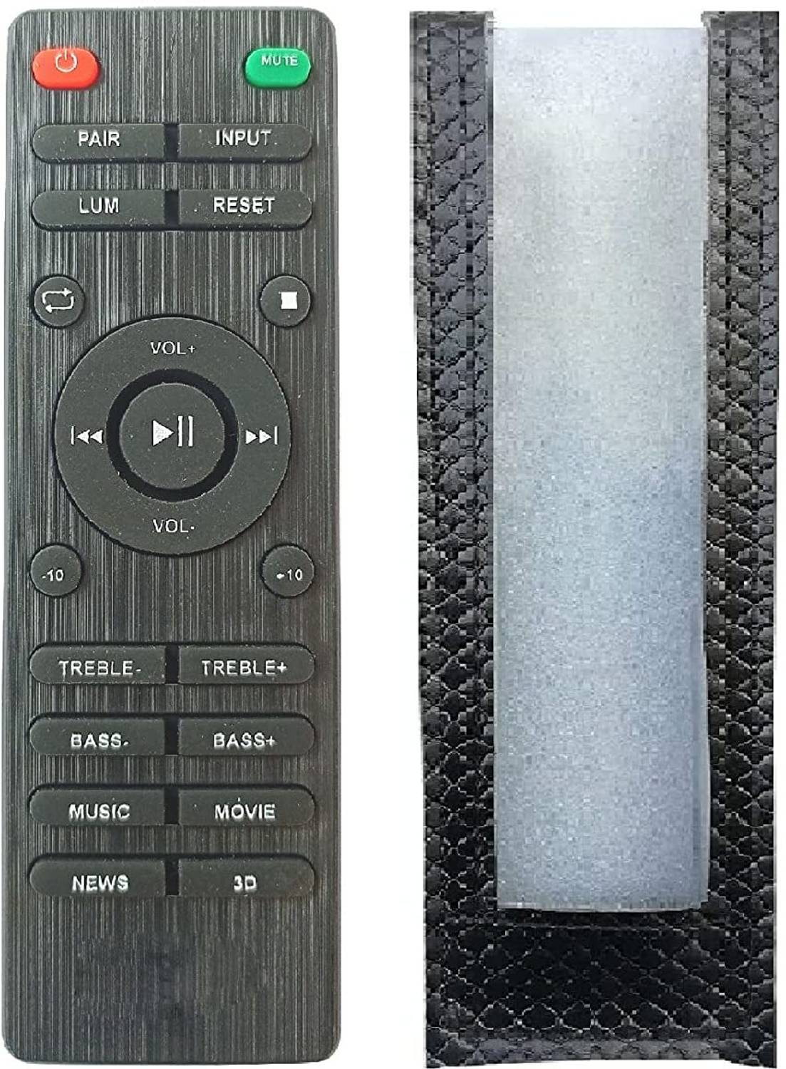 BhalTech PU Leather Case Cover Perfect Fitting Specially Designed Protective Home Theater Remote (Only Remote Cover) Pls Check Your Remote Dimensions Compatible for Boat Remote Controller
