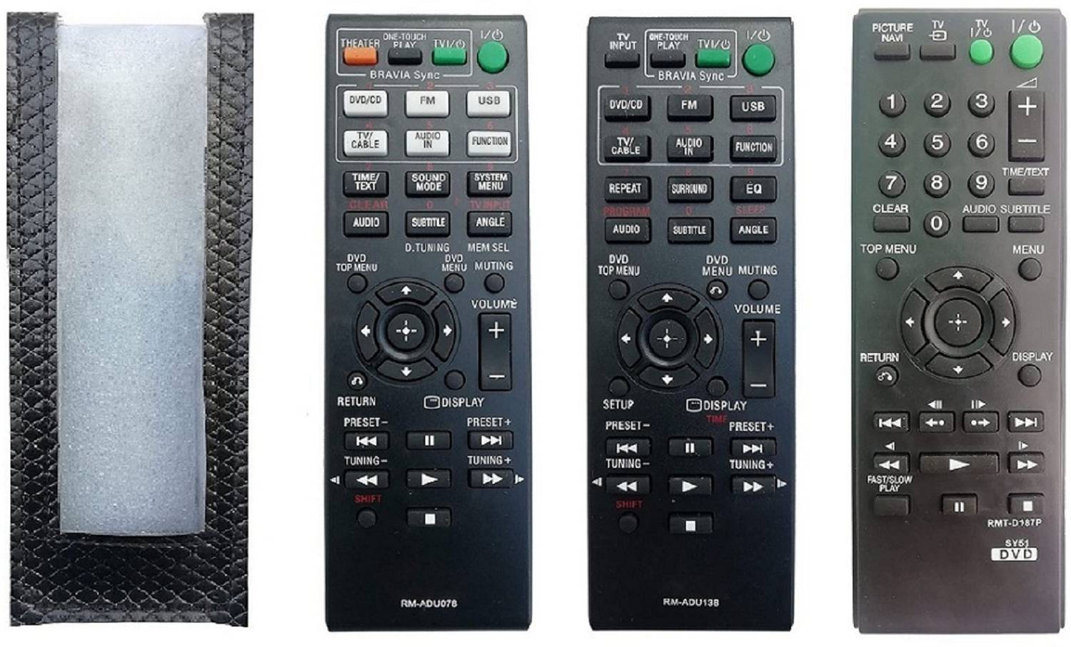 BhalTech PU Leather Case Cover Perfect Fitting Specially Designed Protective Sony DVD Remote(Only Remote Cover)Pls Check Your Remote Dimensions Compatible Sony DVD Remote Controller