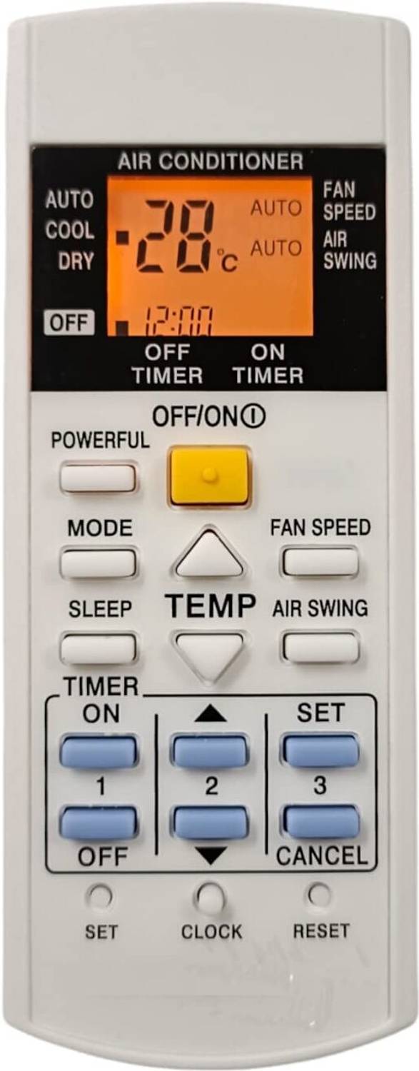 HDF Backlight Supported AC Remote Control Compatible For Split AC Panasonic Remote Controller