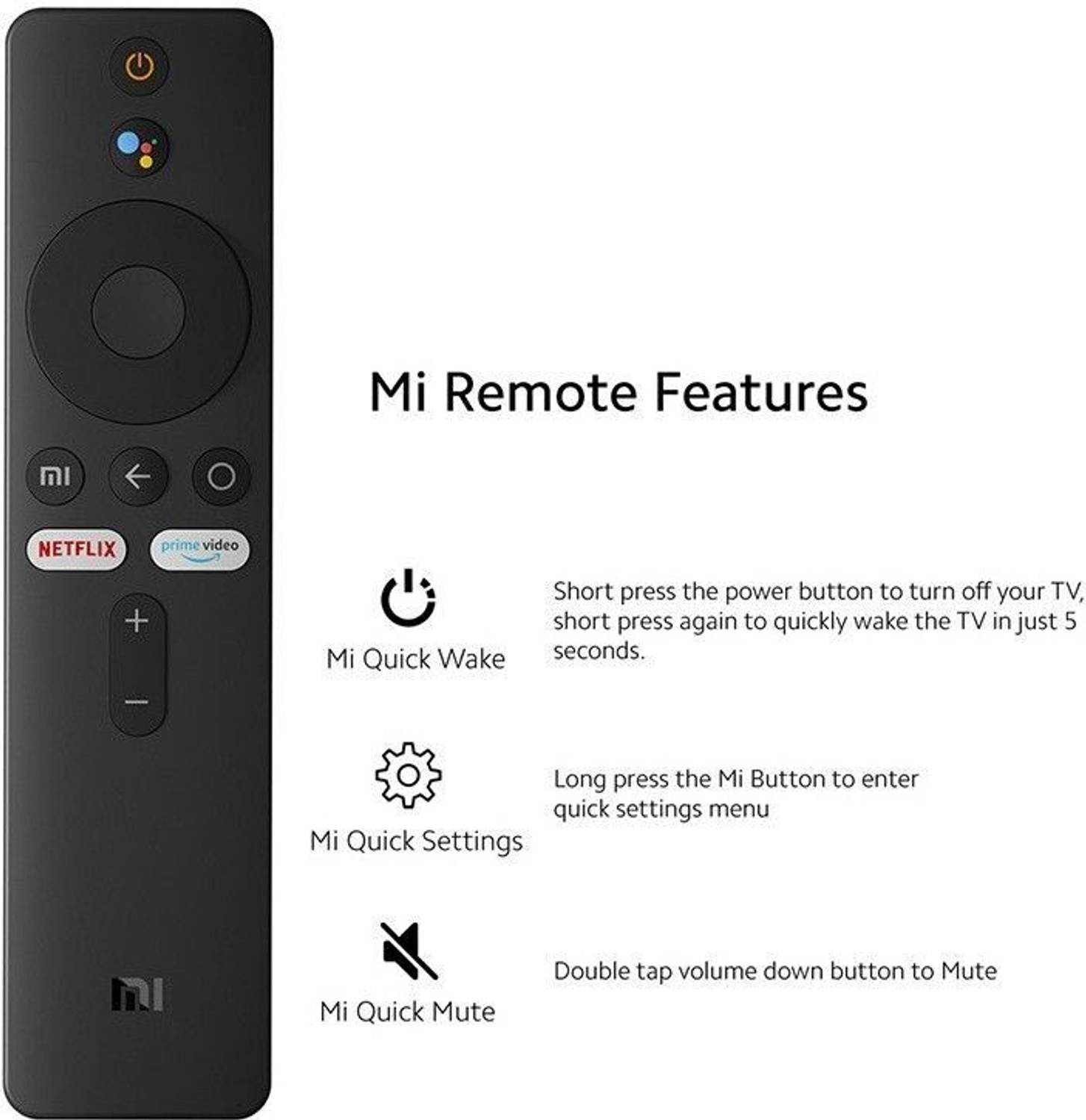 NeroEdge Mi Remote XMRM-00A Mi Remote Controller with Netflix & P