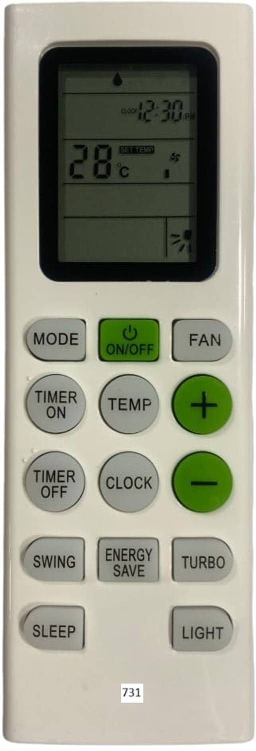 SHIELDGUARD AC Remote Control 731 Compatible for Blue-star AC (Match with your old remote) Remote Controller