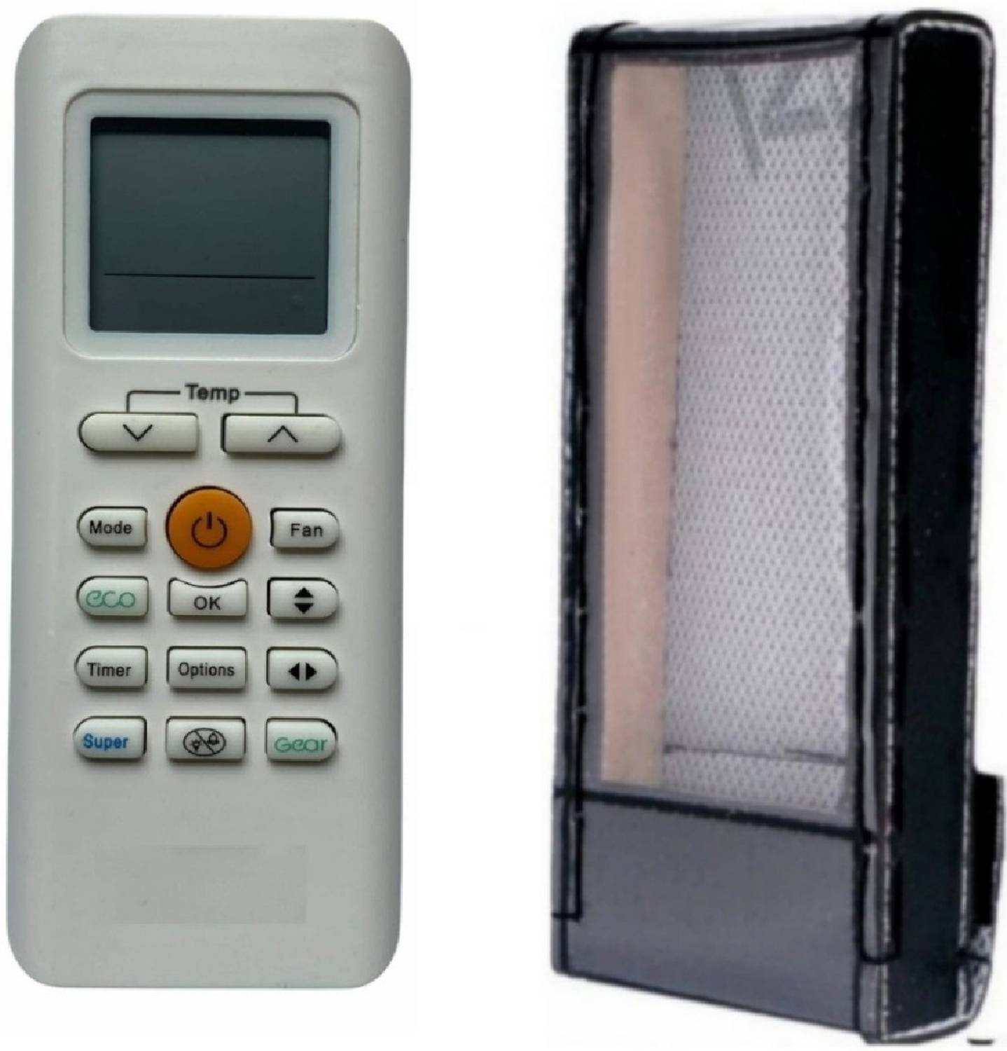 Paril (Remote+Cover) Ac Remote compatible for Midea/Carrier Ac With PU Leather Protective Cover( EXACTLY SAME REMOTE WILL ONLY WORK) Remote Controller