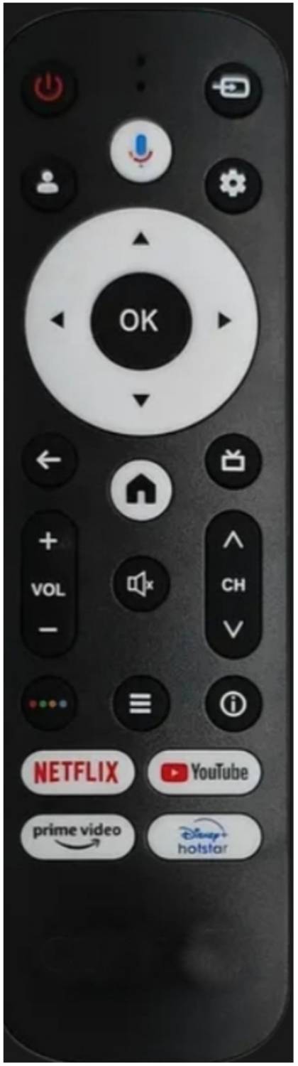 Ethex Compatible Croma Smart TV Remote TvR-288 - Image 1