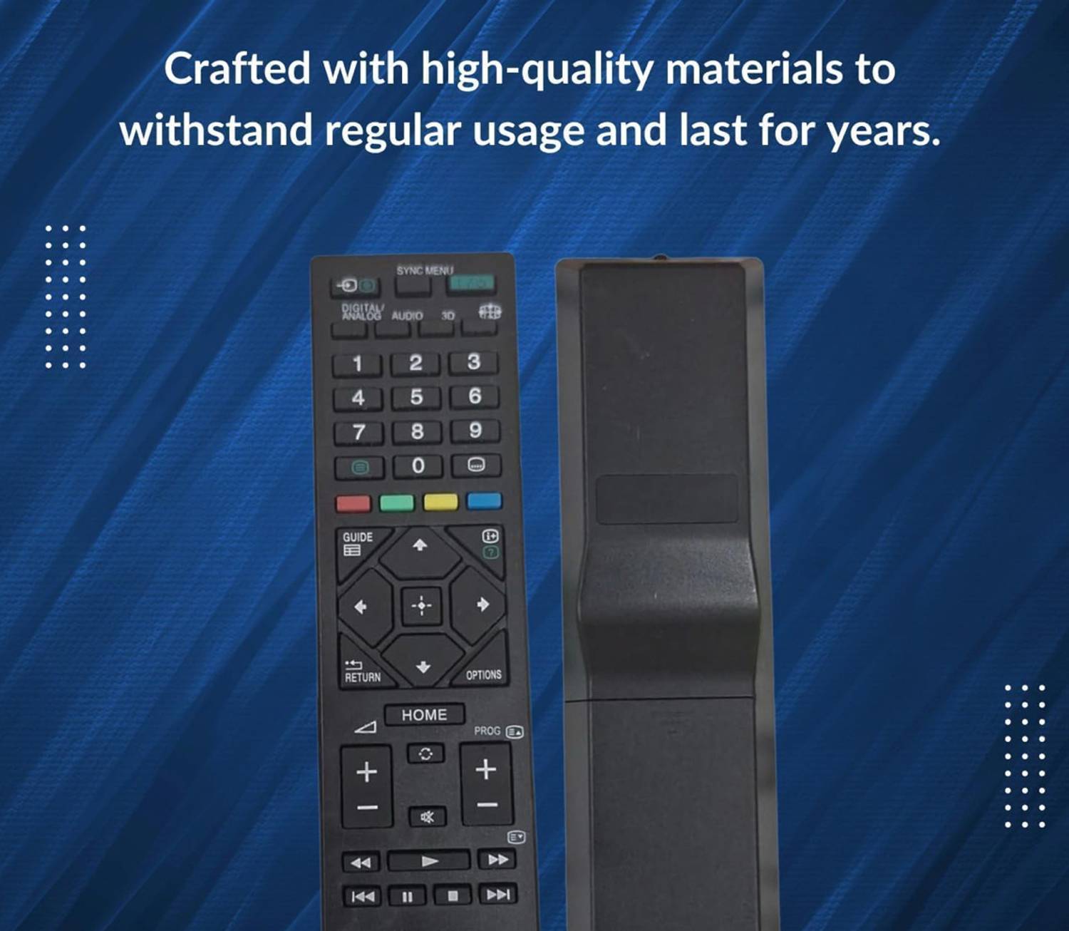 THE BLACK TECH Sony Compatible/Replacement for Bravia LCD/LED TV Universal Remote No. URC121 Sony Remote Controller