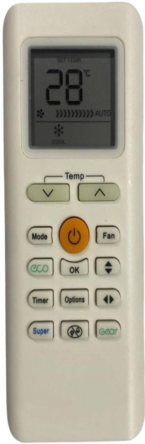 Emrse Compatible/Replacement for AC Remote Control (Model No.205) Carrier Remote Controller
