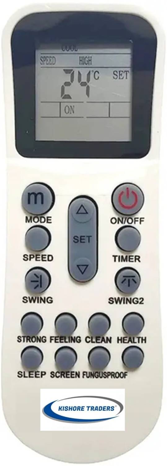 Kishore Traders Compatible Remote Control For Blue Star / Lloyd Ac Blue Star Ac, Lloyd Ac Remote Controller