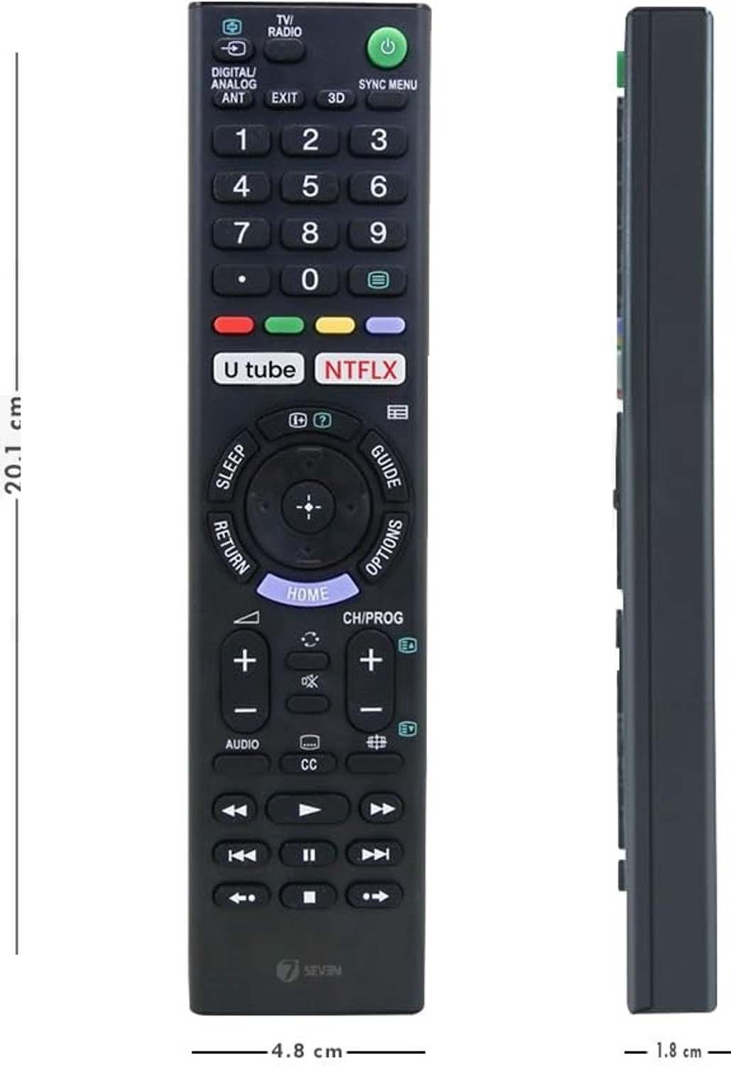 Image of UnifieD HousE Sony Bravia LCD LED UHD OLED QLED 4K Ultra HD TV Remote Control with YouTube and Netflix Hotkeys Universal Replacement for Original Sony Smart Android tv Remote Control Remote Controller