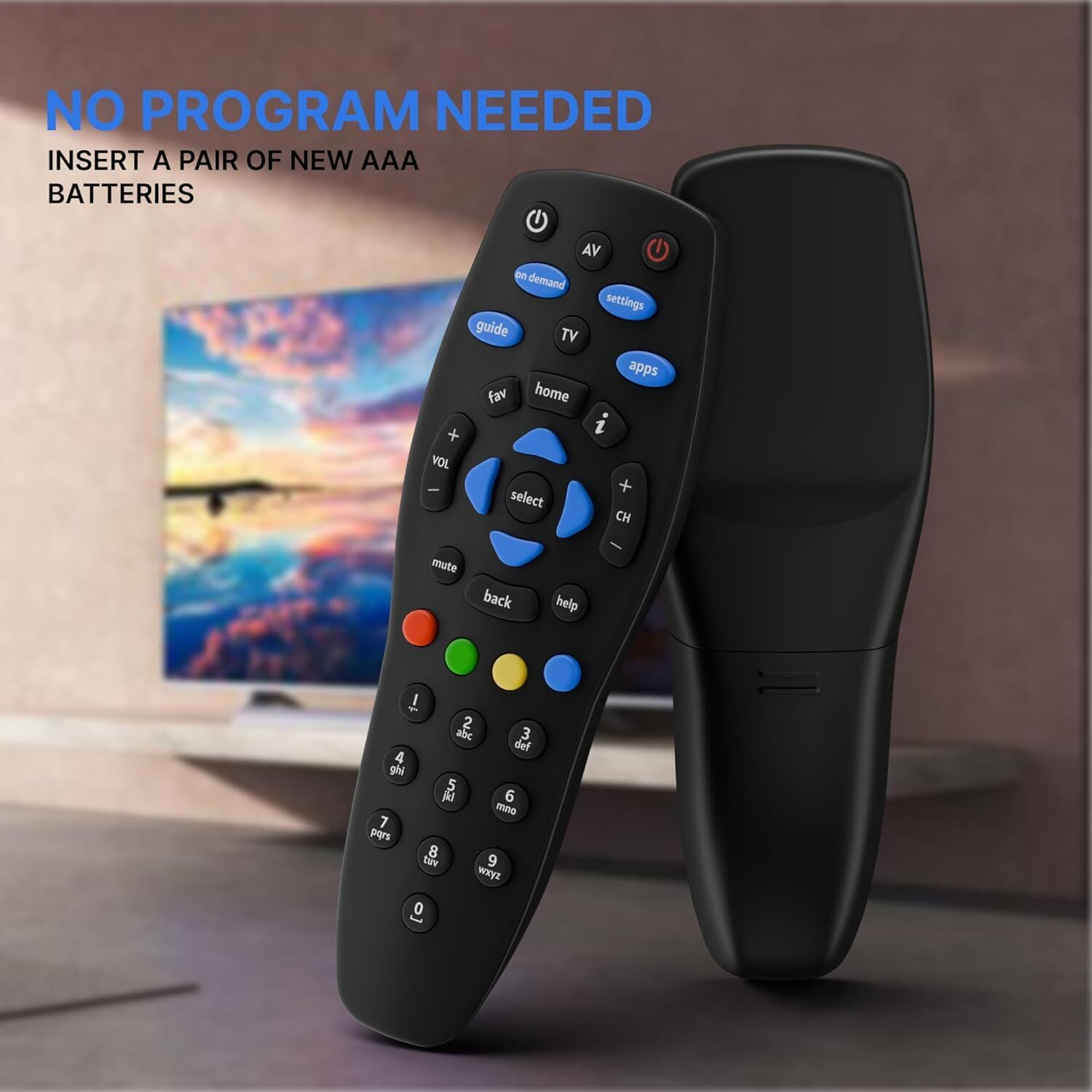 Image of Tech Vibes Remote Control Compatible for SD, HD Set Top Box Tata Play, Tata Sky Remote Controller