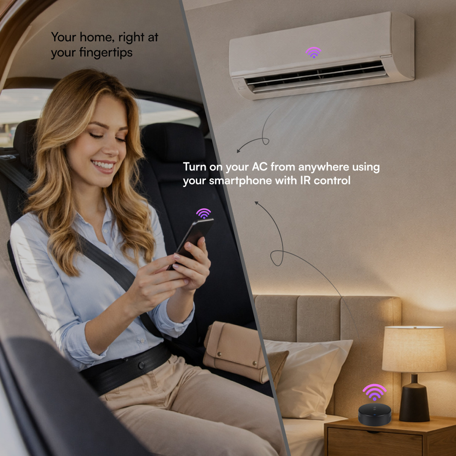 Image of Zeswin Astra Smart WiFi IR Blaster Hub for AC, TV & More with App Control