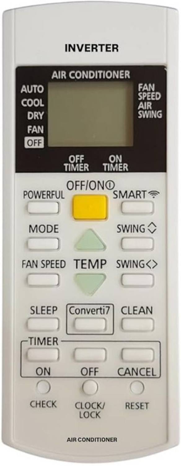 Sainthara world AC Remote 29 (Non-Eco Smart Converti7) Panasonic AC, Please Match The Image with Your Old Remote Before Placing The Order Remote Controller