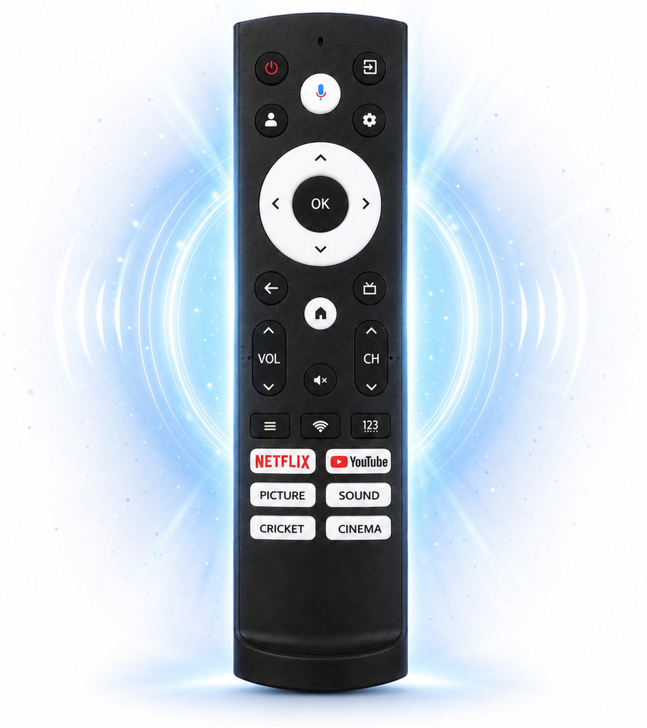 Image of TMX Premium Voice Remote Compatible for 4K Ultra HD Smart LED TV VU Remote Controller