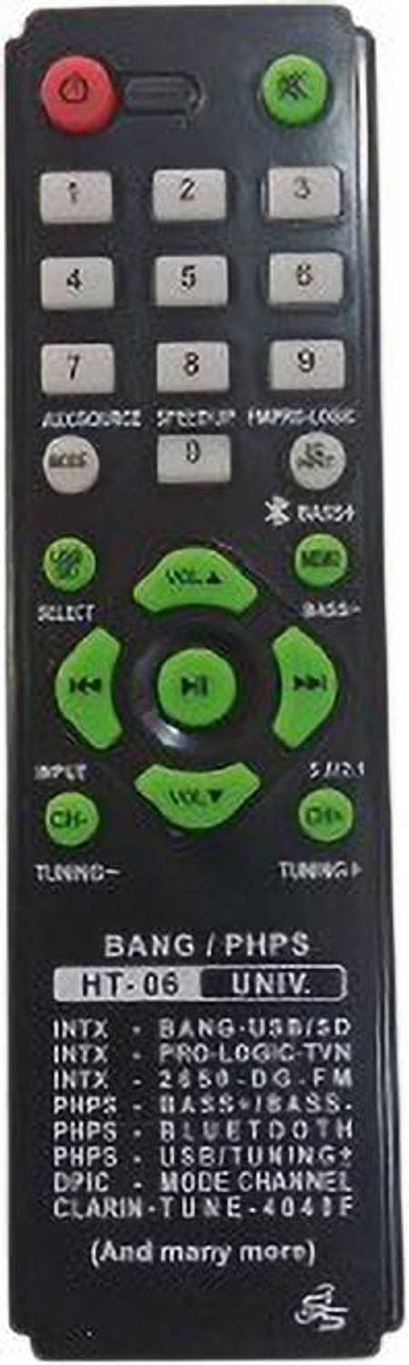 Akshita HT-06 HT Compatible For Universal Home Theater System Remote Control INTEX PHILIPS DAPIC & Many More HT Remote Controller