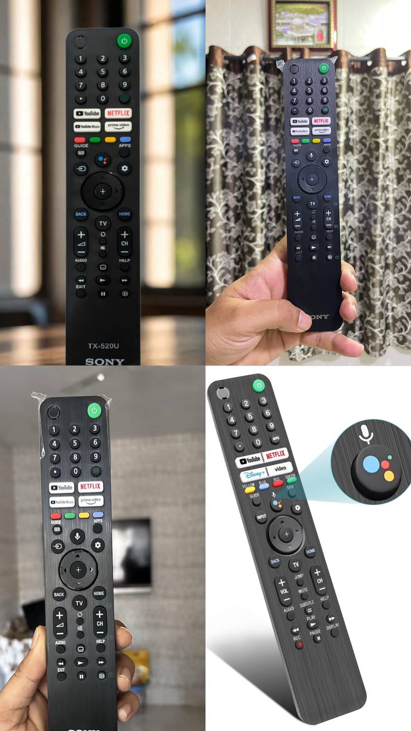 THE BLACK TECH Tx520p Bravia Tv Remote with Voice Command for X74
