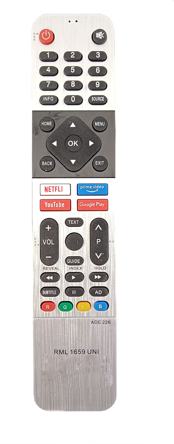 Image of LipiWorld ADE-226 RML 1659 Led Smart TV Universal Remote Control [Without Voice] Compatible For Thomson /Motorola /Nokia /Kodak /Coocaa /Metz /Vu /Skyworth /Onida Tv Remote Controller