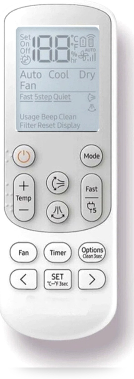Image of miracles in hand MIH144B AC REMOTE COMPATIBLE SAMSUNG Remote Controller