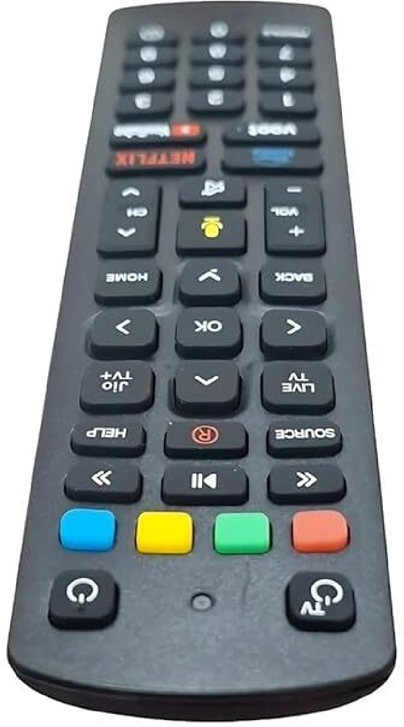 Image of TTH Jio Fiber Set Top Box Voice Remote Replacement Voice Supported Remote Jio Fiber, Jio TV, With Voice Function, Jio TV DTH, Jio DTH Remote Controller