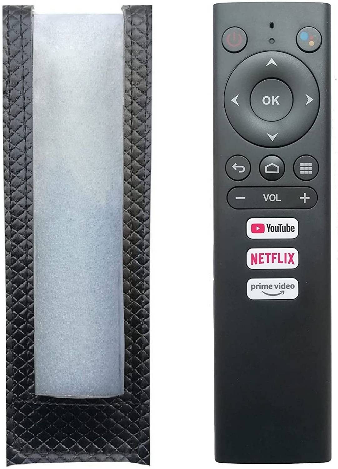 BhalTech Blaupunkt TV PU Leather Remote Case Cover Perfect Fitting Fully Protective Only Remote Cover Pls Check Your Remote Dimensions Compatible for Blaupunkt LED Remote Controller