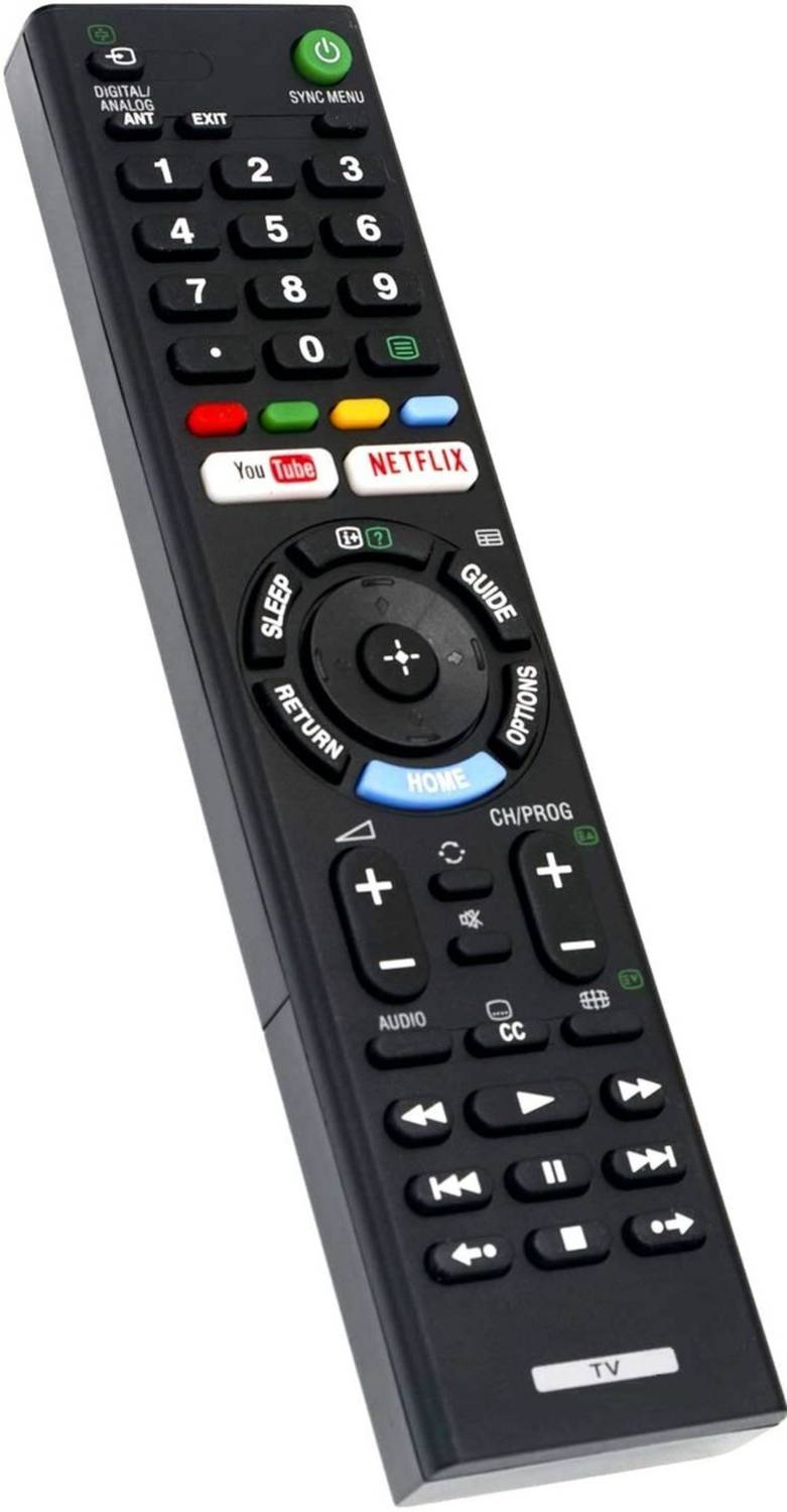 THE BLACK TECH Model 153 Compatible with Bravia TV Remote Compatible with Bravia TV Remote Control with YouTube Netflix Hotkeys URC-153 Sony tv remote original Remote Controller