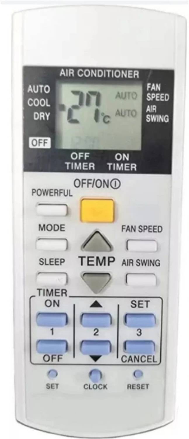 Paril ac remote (Exactly Same Remote Will Only Work) Ac- REMOTE COMPATIBLE FOR AC PANASONIC ( WITH SLEEP BUTTON ) Remote Controller