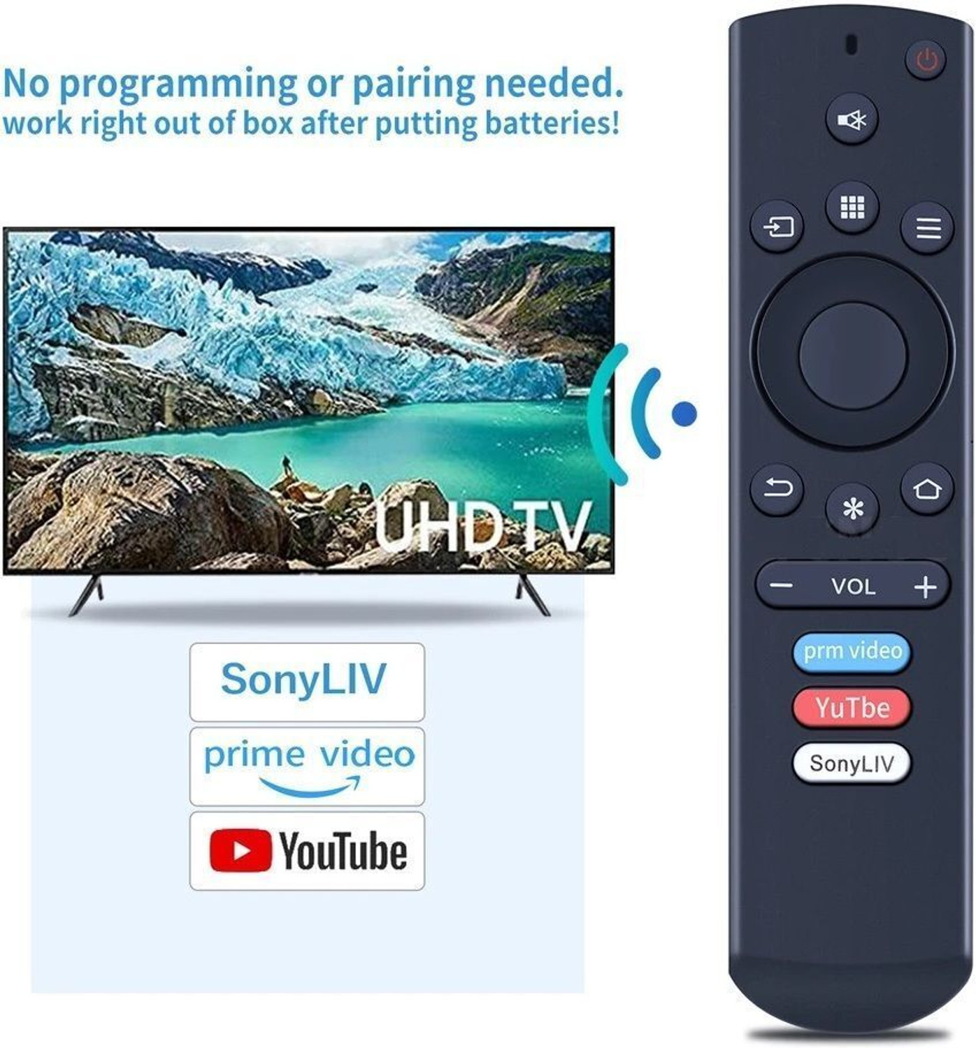 Image of Topmarque Thomson Remote Control Compatible with Smart LED TV (Without Voice Function)-22 Thomson Remote Controller