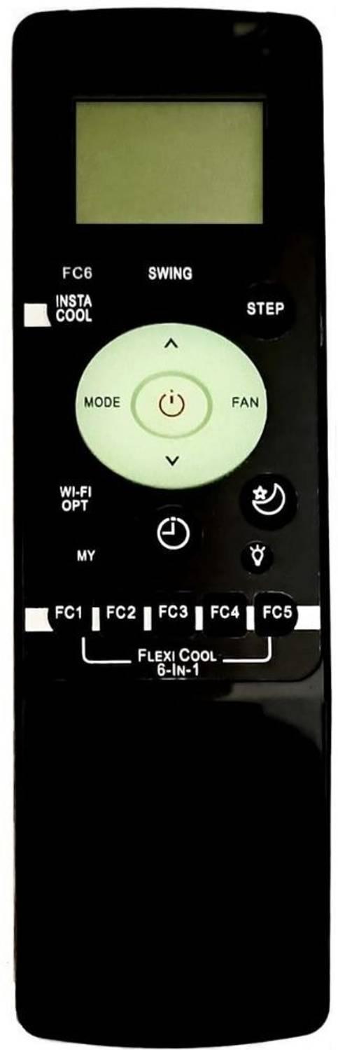 HDF ( Model No- 235 Black )AC Remote Control Compatible for Carrier, - Please Match The Image with Your Old Remote button to button Remote Controller
