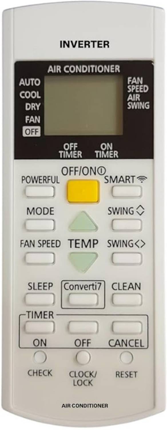 Technology Ahead (29 NONECO Smart Converti7)AC Remote Control Compatible for Panasonic AC, Please Match The Image with Your Old Remote Before Placing The Order Remote Controller