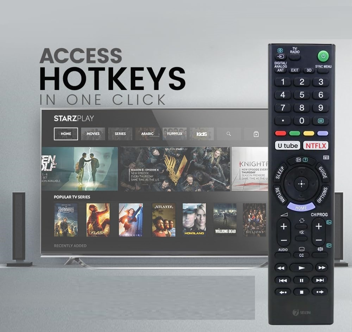 Image of UnifieD HousE Sony Bravia LCD LED UHD OLED QLED 4K Ultra HD TV Remote Control with YouTube and Netflix Hotkeys Universal Replacement for Original Sony Smart Android tv Remote Control Remote Controller