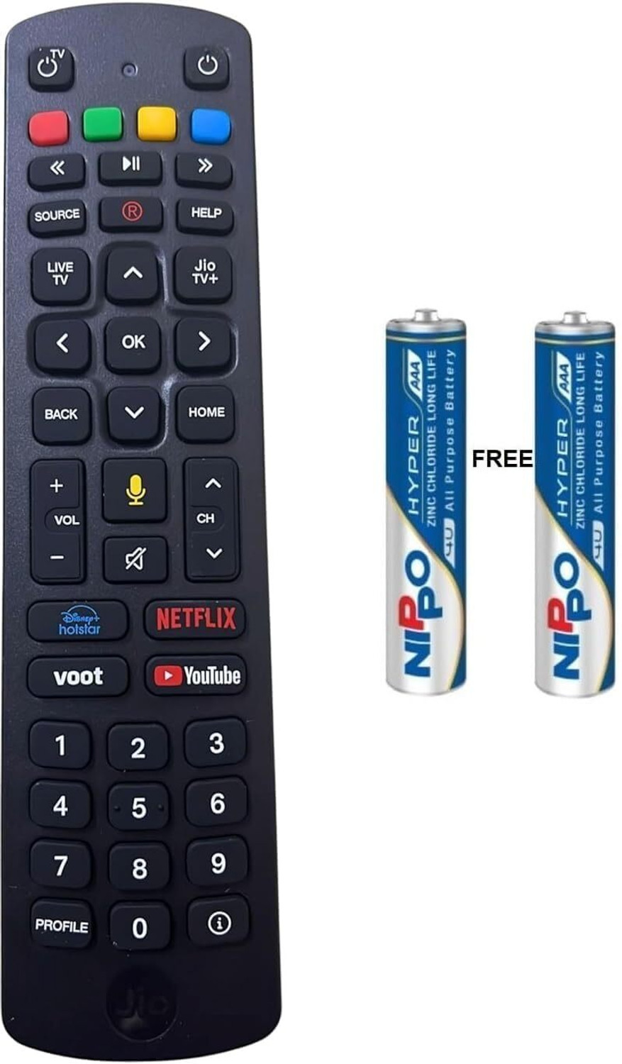 Image of arhan Jio Remote for Fiber Set Top Box with Bluetooth Voice Command Match JIO TV REMOTE Remote Controller