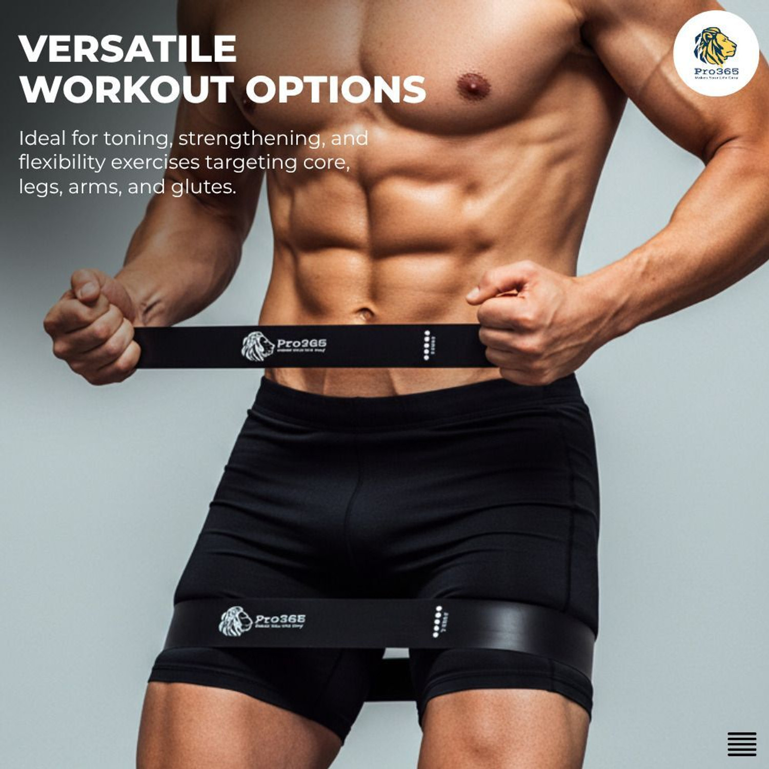 Image of PRO365 Latex Mini Loop Bands Medium Resistance | Stretching, Toning & Workout Bands Resistance Tube