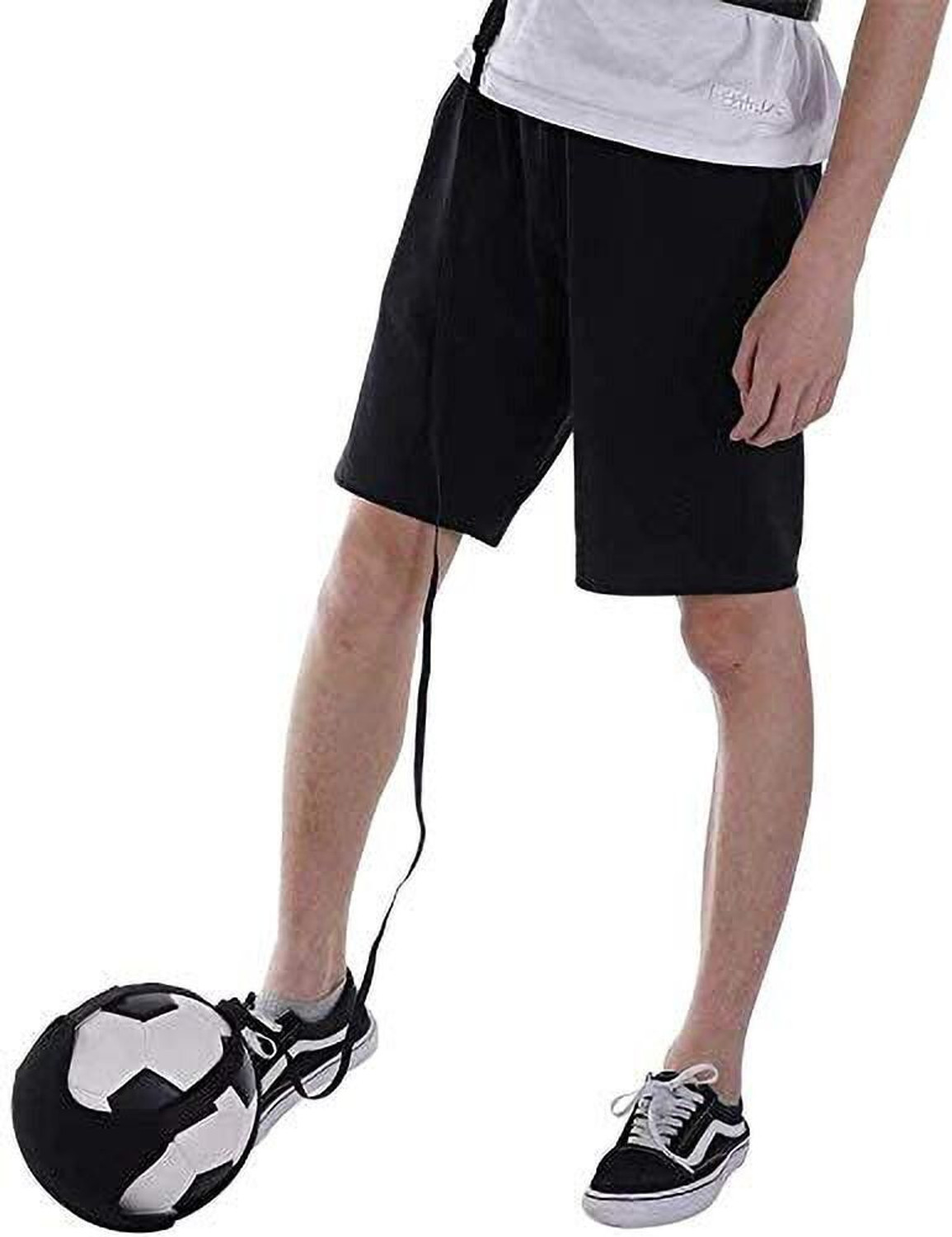 Image of IRIS Soccer /Volleyball /Rugby Trainer, Football Kick Throw Solo Practice Training Aid, Resistance Tube