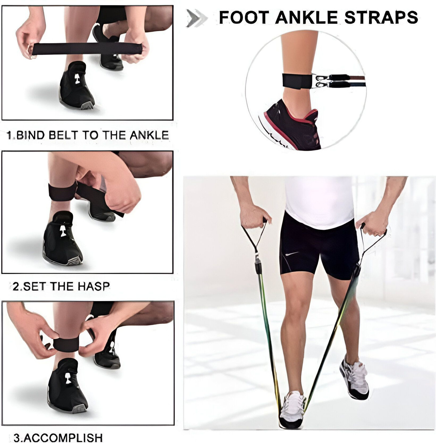Image of BORCELLE 11 in one resistance bands Resistance Tube