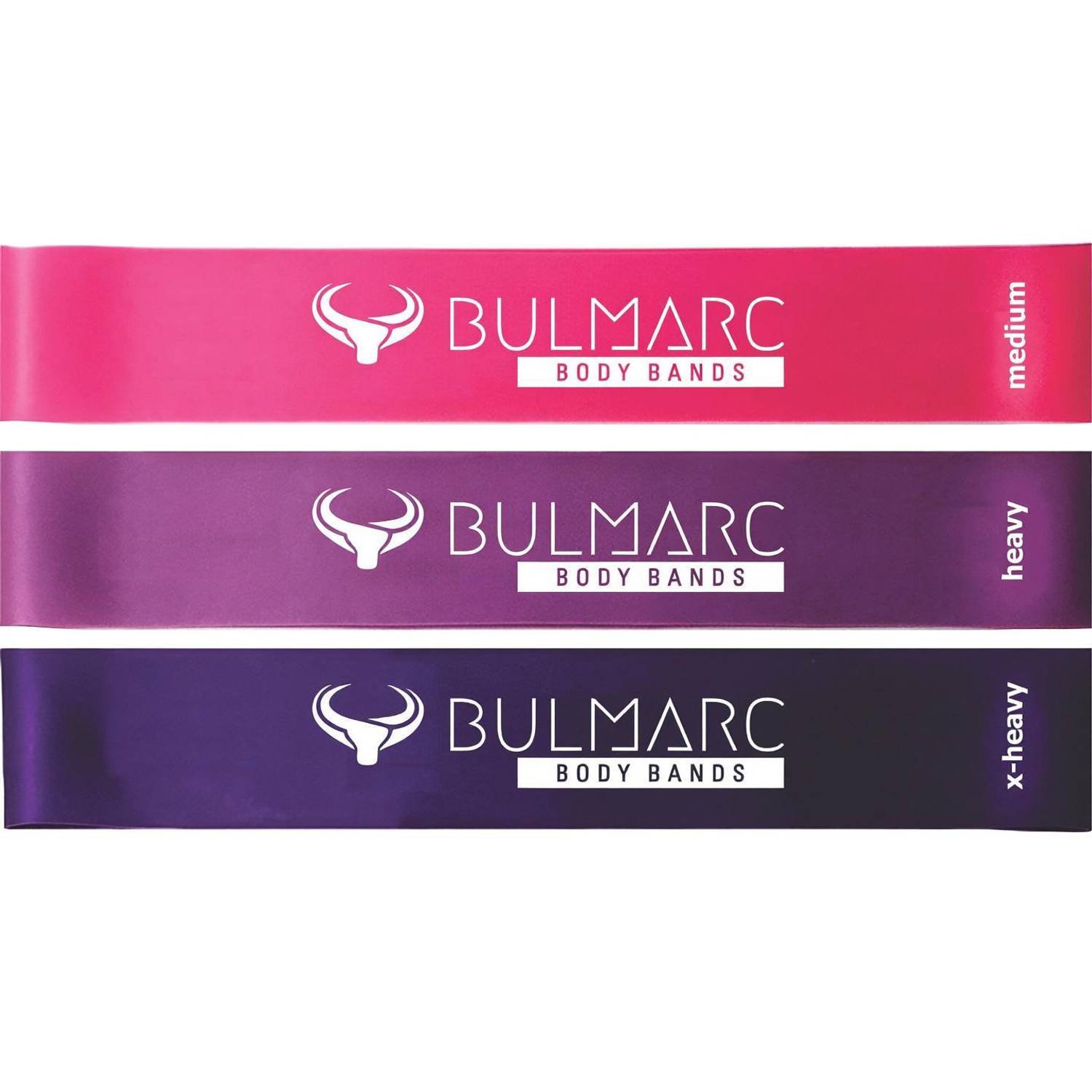 Bulmarc Mini Loops Resistance Band Miami, Set of 3 (Heavy) Resistance Tube