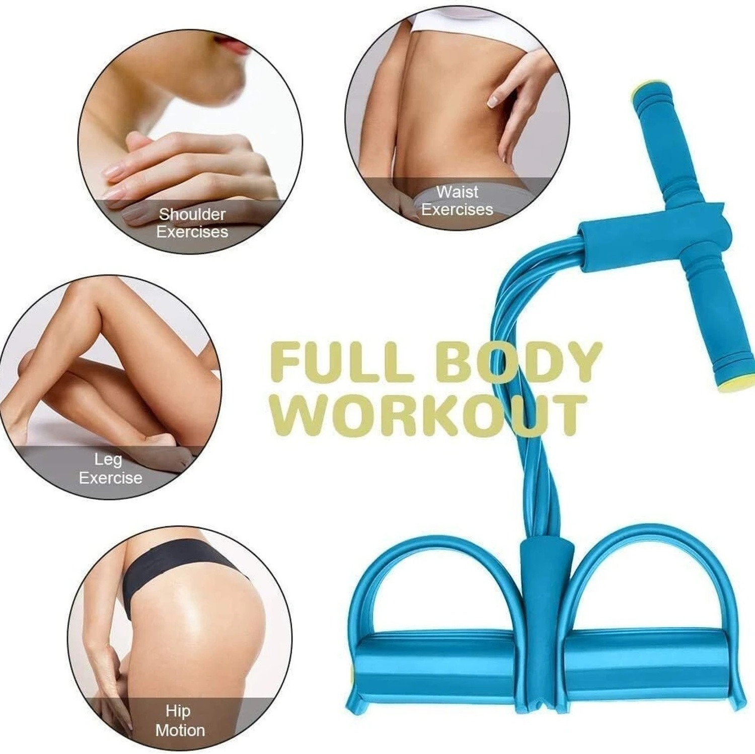 Image of MOLDEST Relayware's Pull Reducer Band Resistance Band Workout Body Pedal Exerciser Tube Resistance Tube