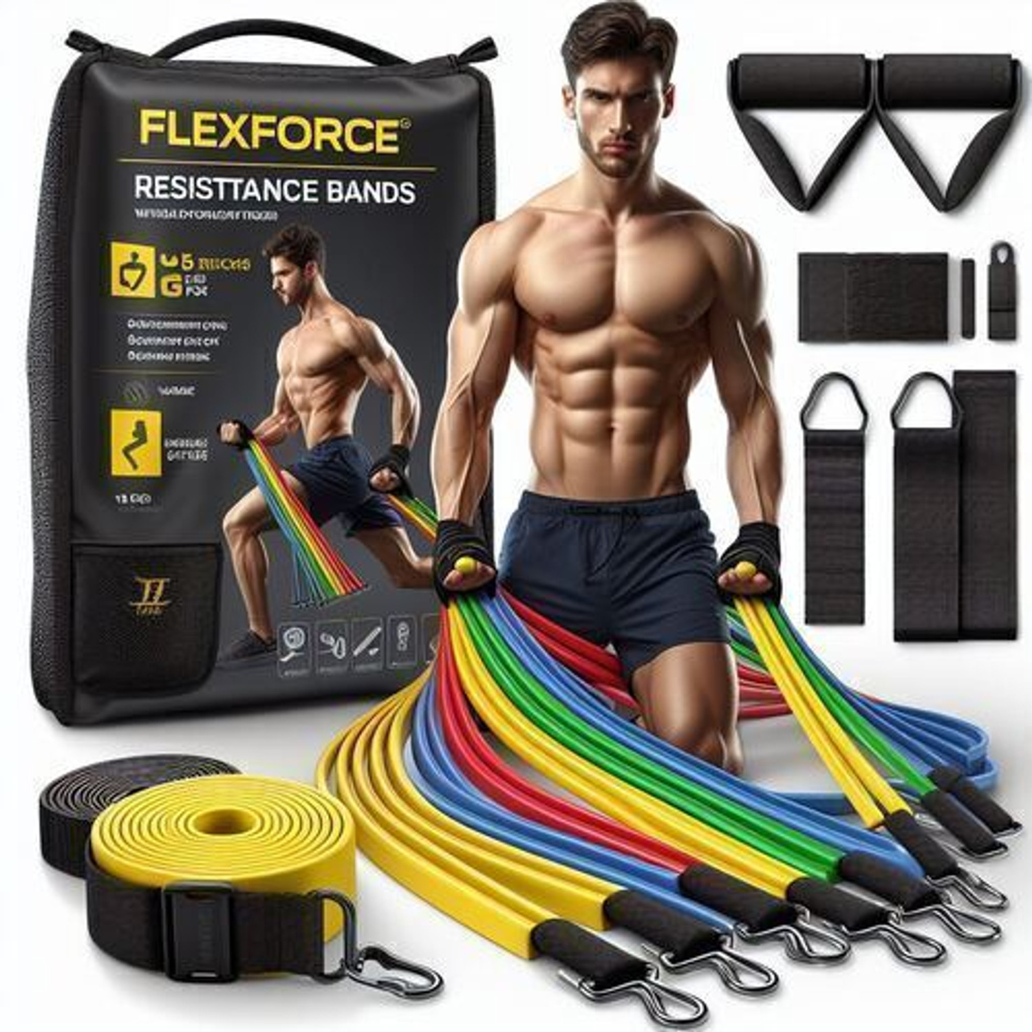 Image of FlexForce Bodyshaper 11 in 1 Resistance Tube