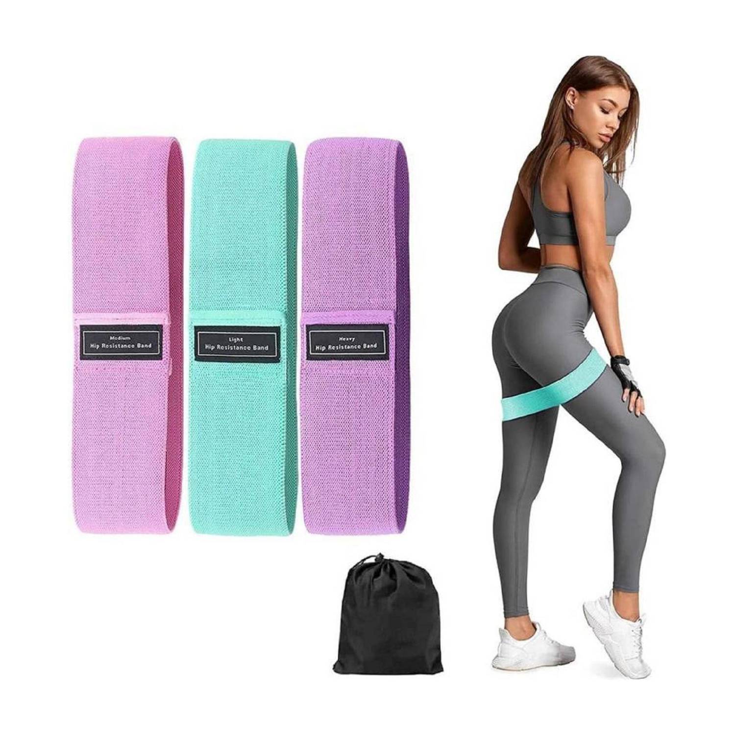 ALORNOR Resistance Band for Hips,Legs andGlutes Exercise Anti-Slip Fitness Resistance Tube Resistance Tube