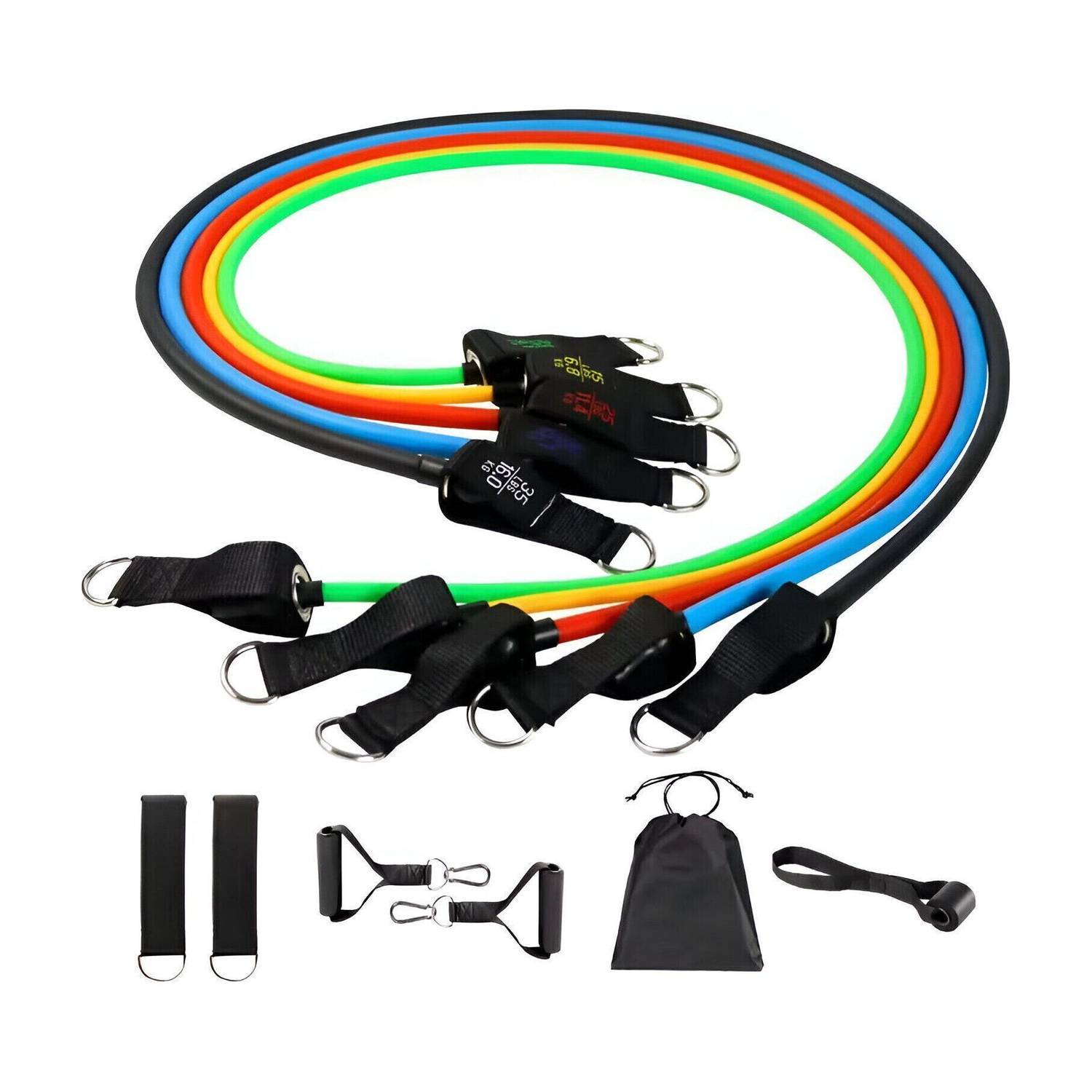 BORCELLE 12 in one resistance bands Resistance Tube