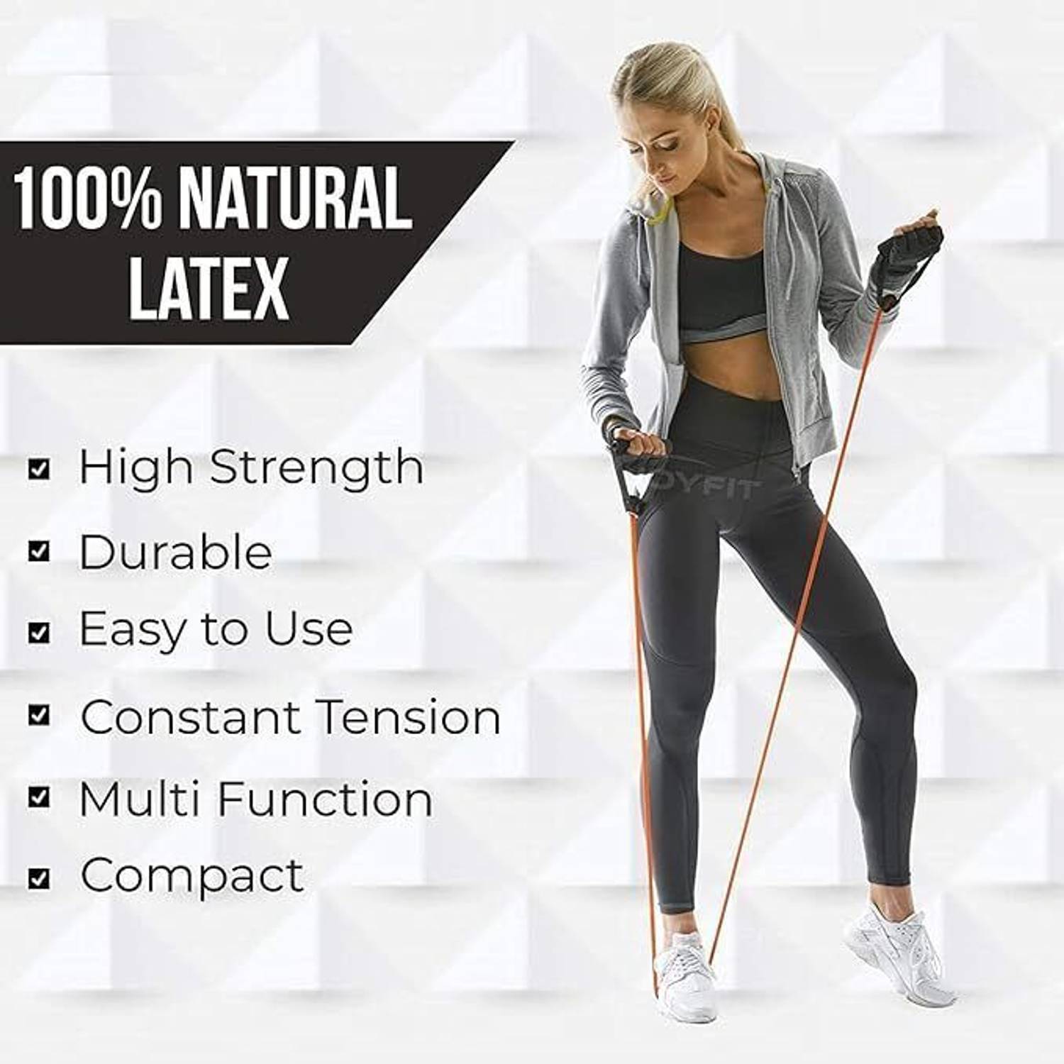BoldFire Double Toning Tube Resistance Band - Image 4