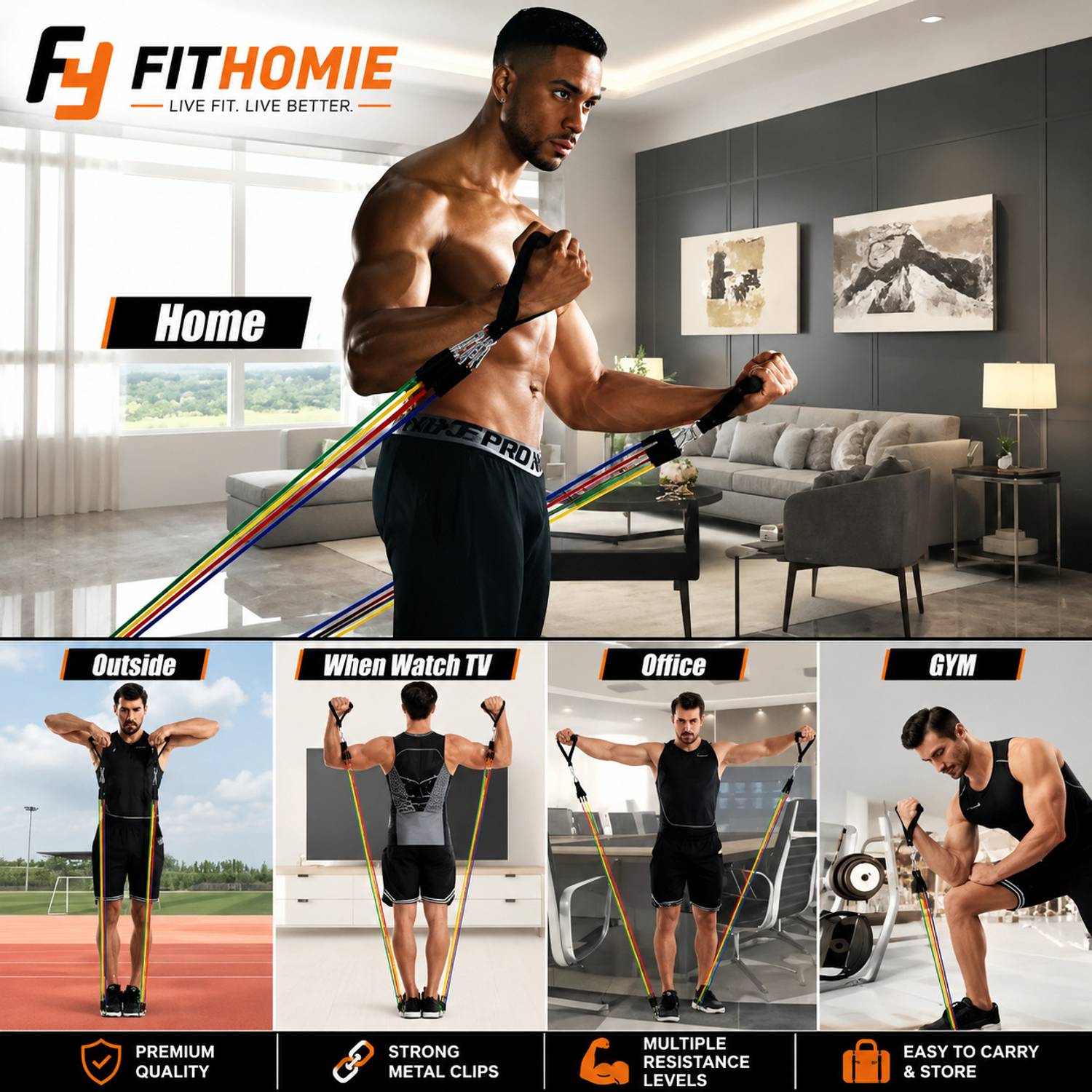 BORCELLE 11 in 1 Resistance Band - Image 3